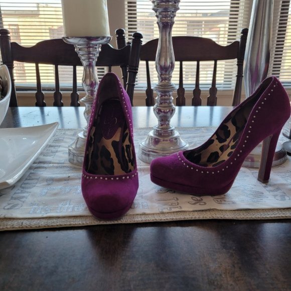 Jessica Simpson Lavendar Purple Heel, Size 7 - Picture 1 of 4